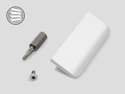 Teba Designgriff aus Aluminium in weiß