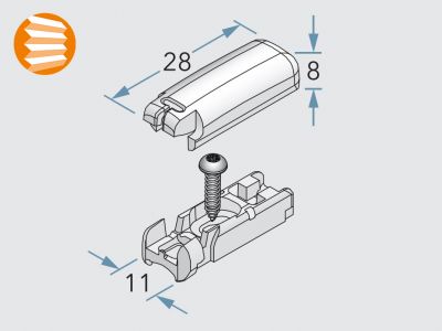 Cosiflor Spannschuh 22 weiß
