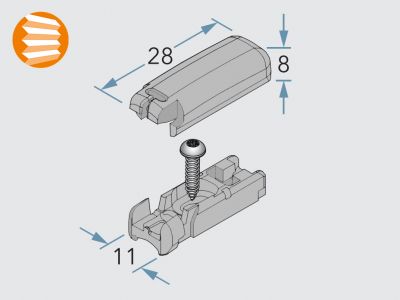 Cosiflor Spannschuh 22 grau