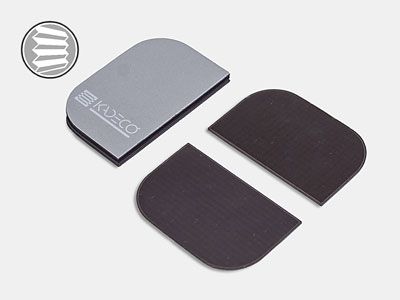 Kadeco Magnetgriffe in grau für Flächenvorhänge