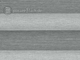 Faltstorestoff Alu Silk, hellgrau, rückseitig alubedampft, transparent