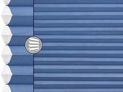 Duette duo tone - fernblau - Teba Plissee - 8733 ...